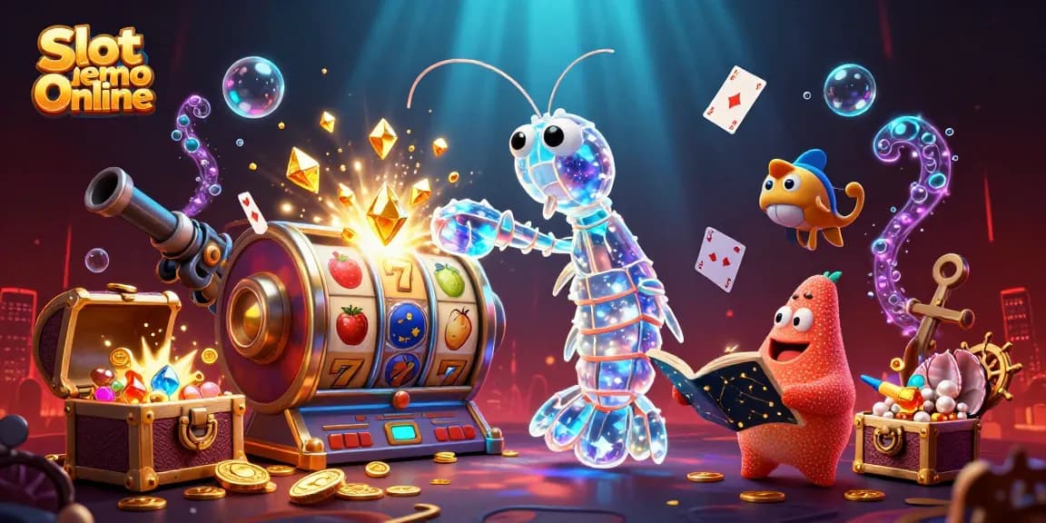 Experience thrilling action with Slot Demo Online featuring 3D characters in a vibrant casino scene.