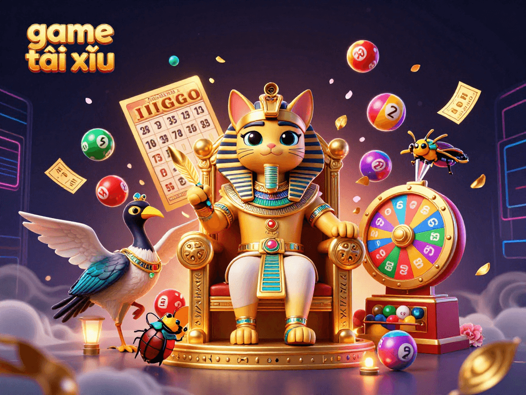 Engage in the game tài xỉu with vibrant 3D characters and exciting casino elements.
