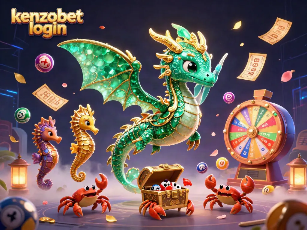 Experience exciting gameplay with kenzobet login, featuring vibrant animated elements in a dynamic casino setting.