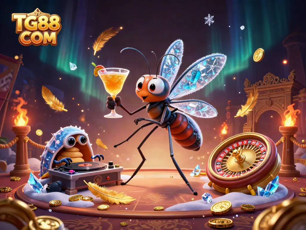 Engage with TG88 COM at the casino, featuring lively characters and a rich gaming atmosphere.
