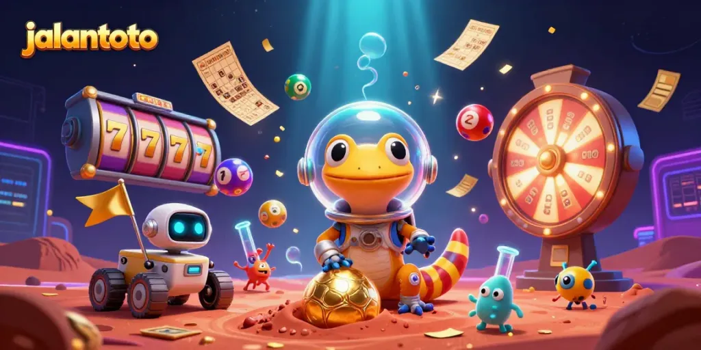 Experience jackpots with jalantoto's vibrant slot reels and lively casino atmosphere.