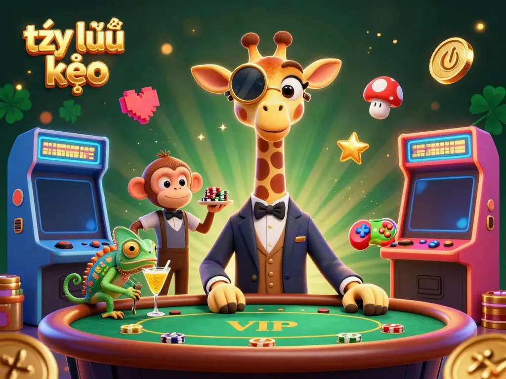 Experience dynamic tỷ lệ kèo action with a high-roller giraffe at the VIP poker table