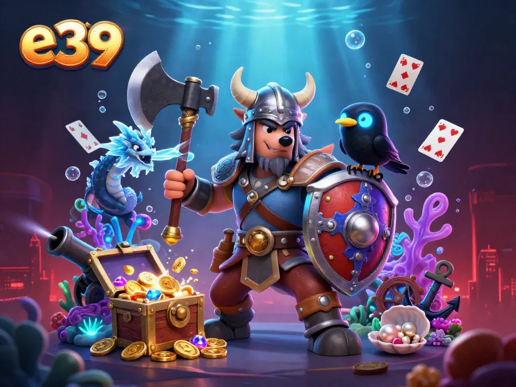 Experience the thrill of e39 gaming with Viking warriors and underwater treasures.