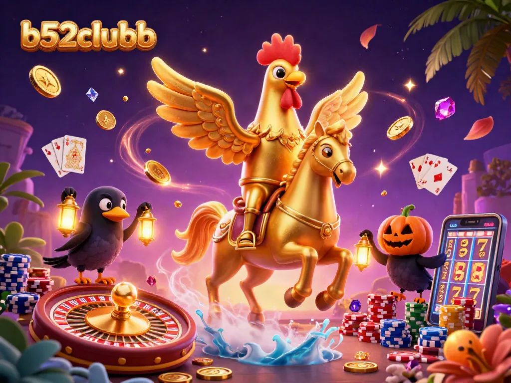 Experience thrilling wins at b52clubb with a vibrant casino scene teeming with treasures and excitement.