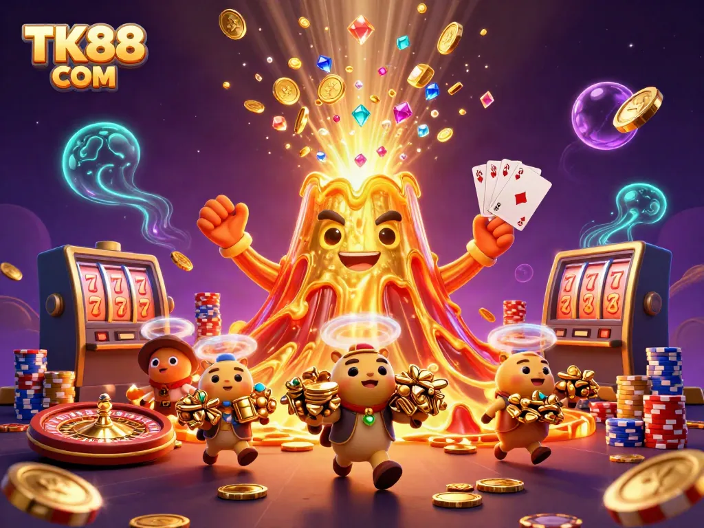 Experience thrilling wins at TK88 COM with erupting treasures and vibrant casino excitement.