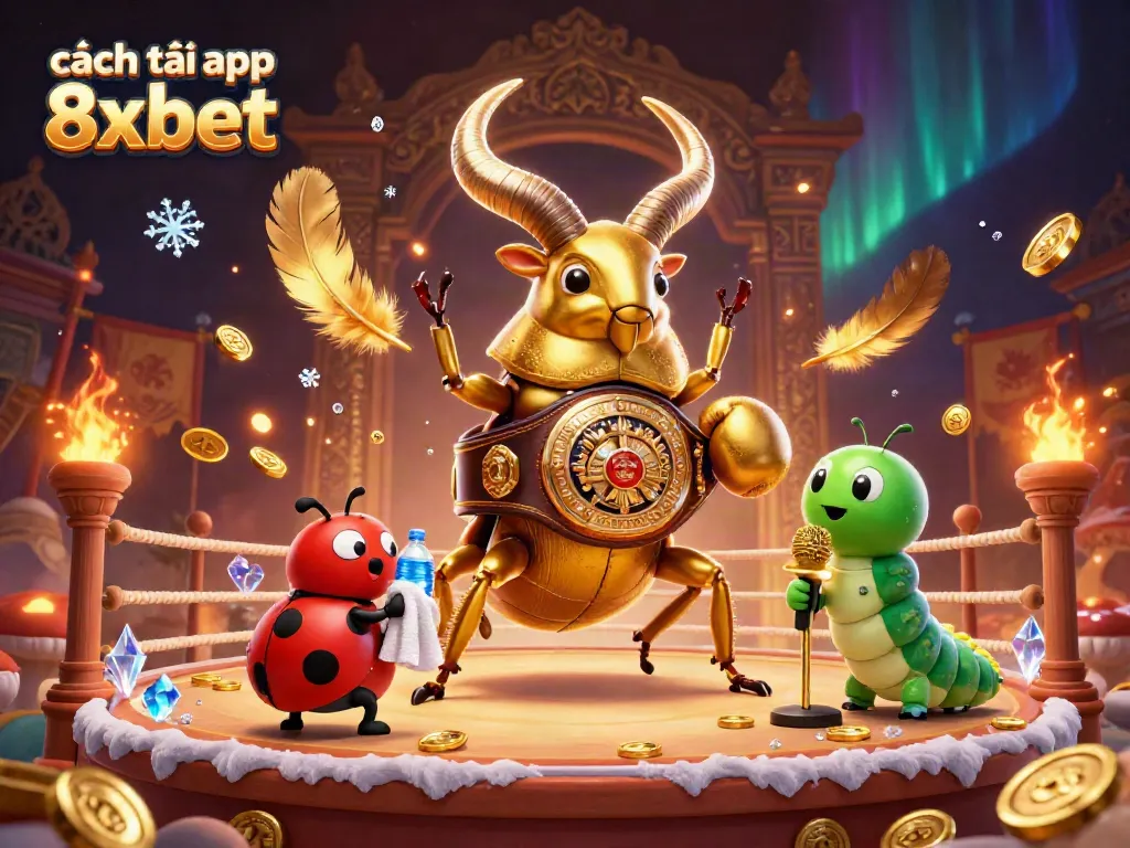 Experience the excitement of cách tải app 8xbet with this vibrant 3D illustration featuring unique characters and casino elements.