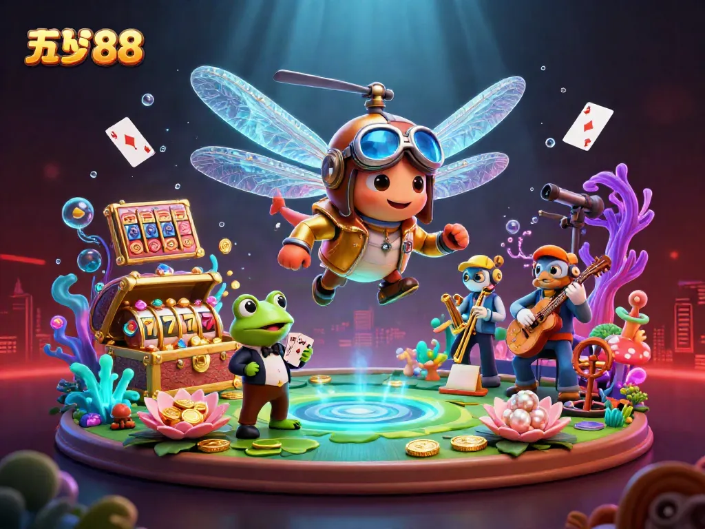 Experience five88’s vibrant online casino with thrilling slots, colorful gems, and captivating characters.